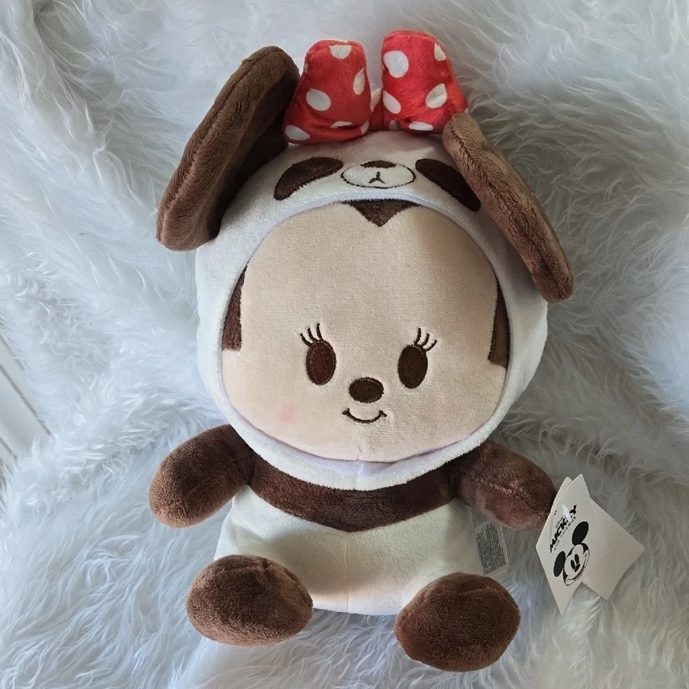Disney Miniso Mickey Family Plush Set Panda‎ Tiger Costume 10in NWT